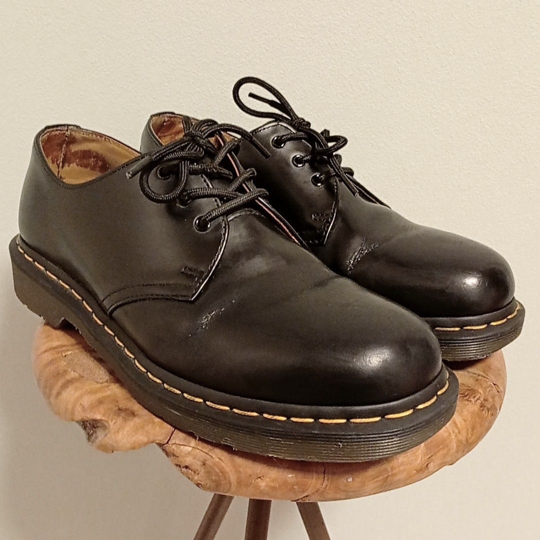 Dr.Martens 1461 UK7 ブラック ショップ Dr.Martens MIE 1461 3ホール