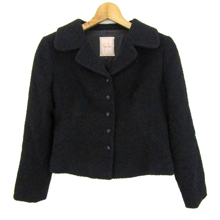 シビラ ジャケット ウール混 アウター レディース Mサイズ ブラック