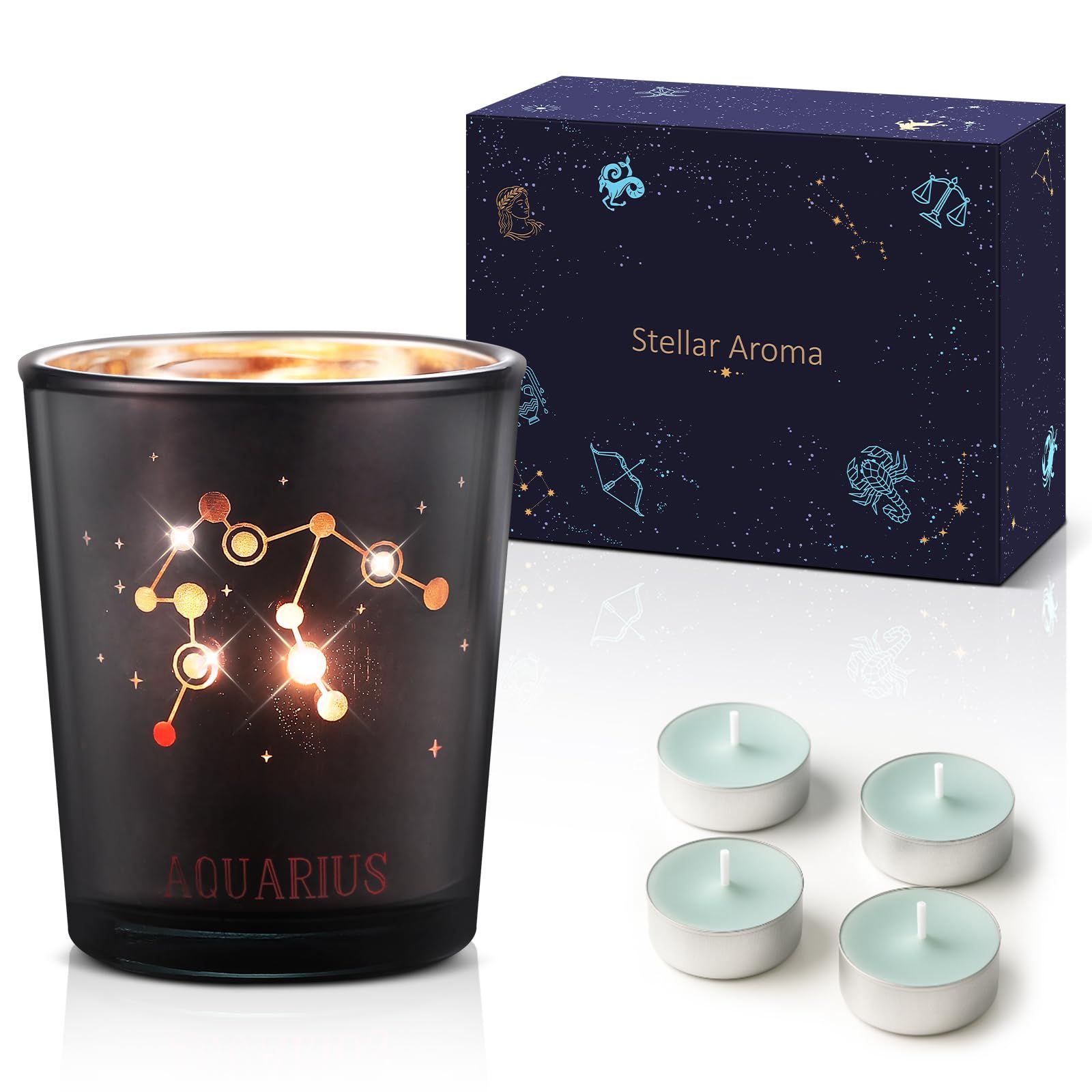 星座アロマキャンドル (みずがめ座) [みずがめ座] - メルカリ