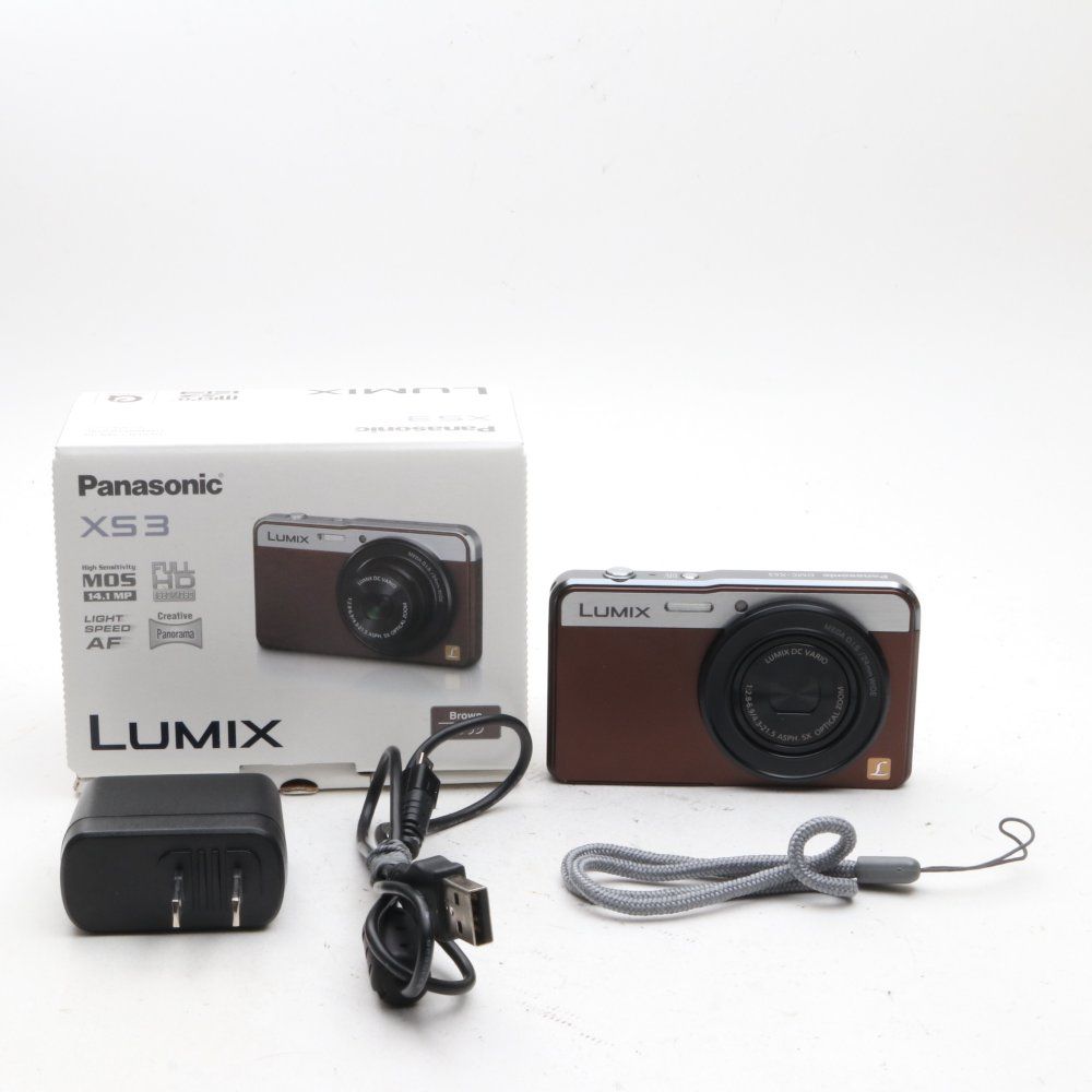 パナソニック デジタルカメラ ルミックス XS3 光学5倍 ブラウン DMC