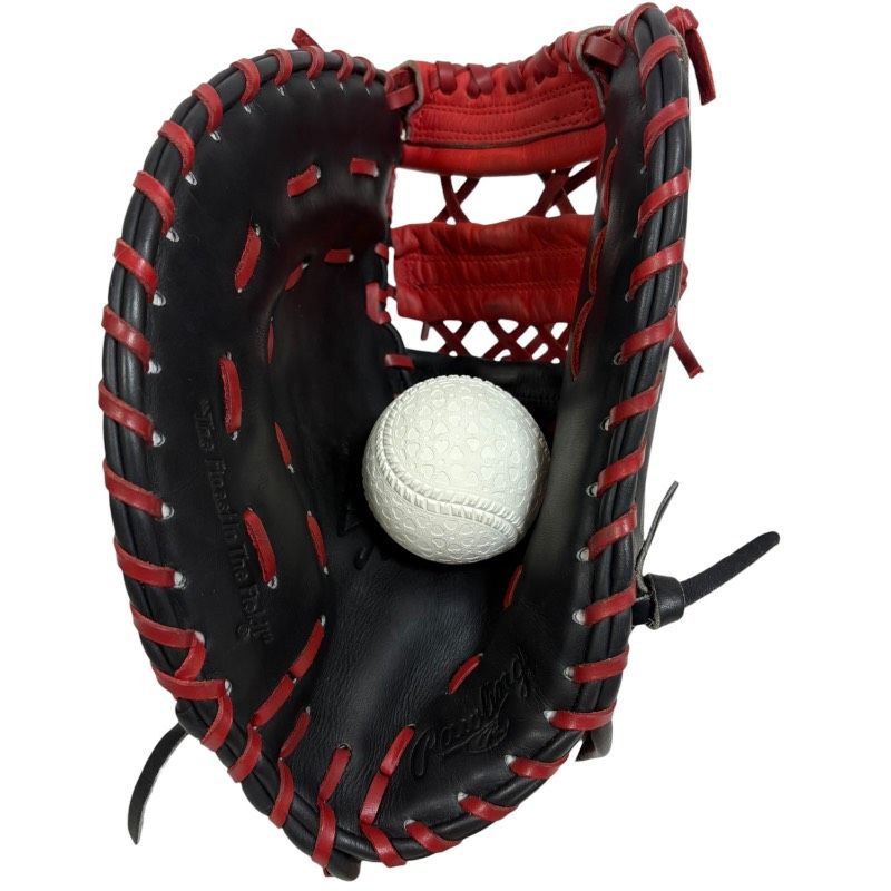 Rawlings 左投げ　軟式野球用グローブ 赤黒 Rawlings 左投げ 軟式野球用グローブ 赤黒 ○USA Rawlings