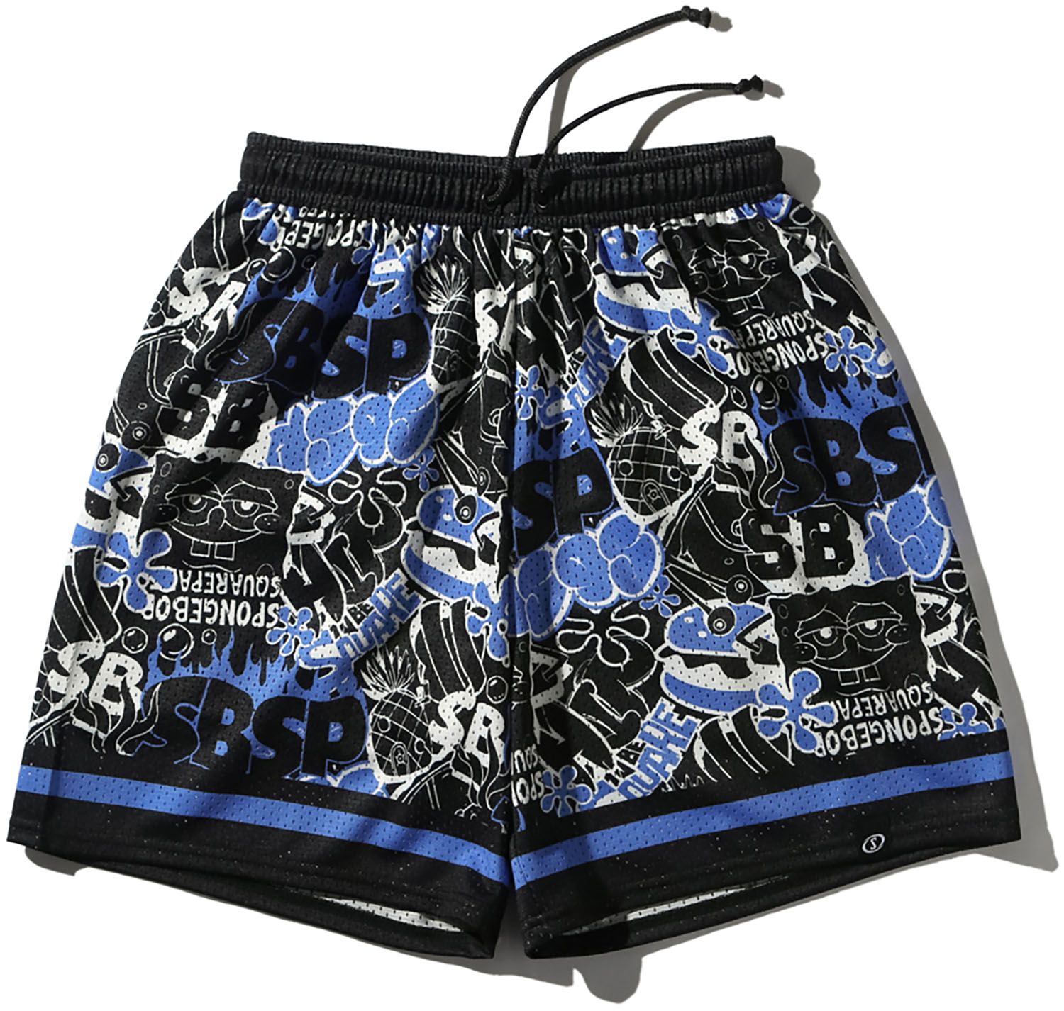 スポルディング SPALDING バスケット ジュニア ジャージーショーツ スポンジ・ボブ グラフィティ  SJP25187S 5000 ブルー