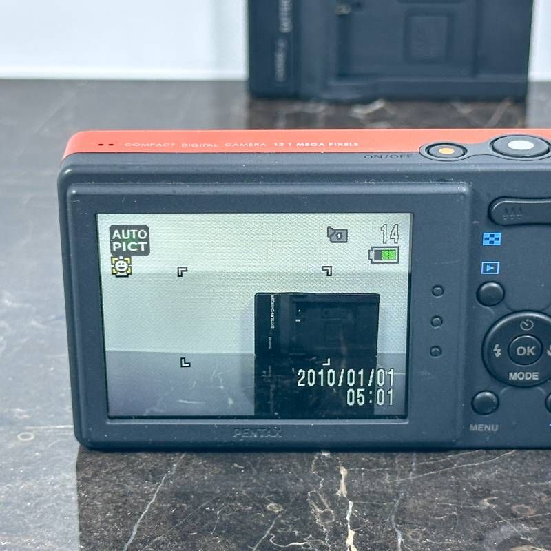 PENTAX Optio H90 オレンジ/シルバー　⚠️ジャンク 純正サイト PENTAX Optio H90 オレンジ シルバー 【公式通販】