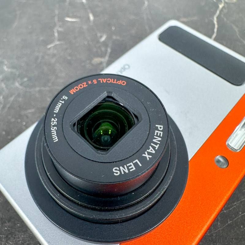PENTAX ペンタックス Optio H90 オレンジ×シルバー 1210万画素 光学5倍