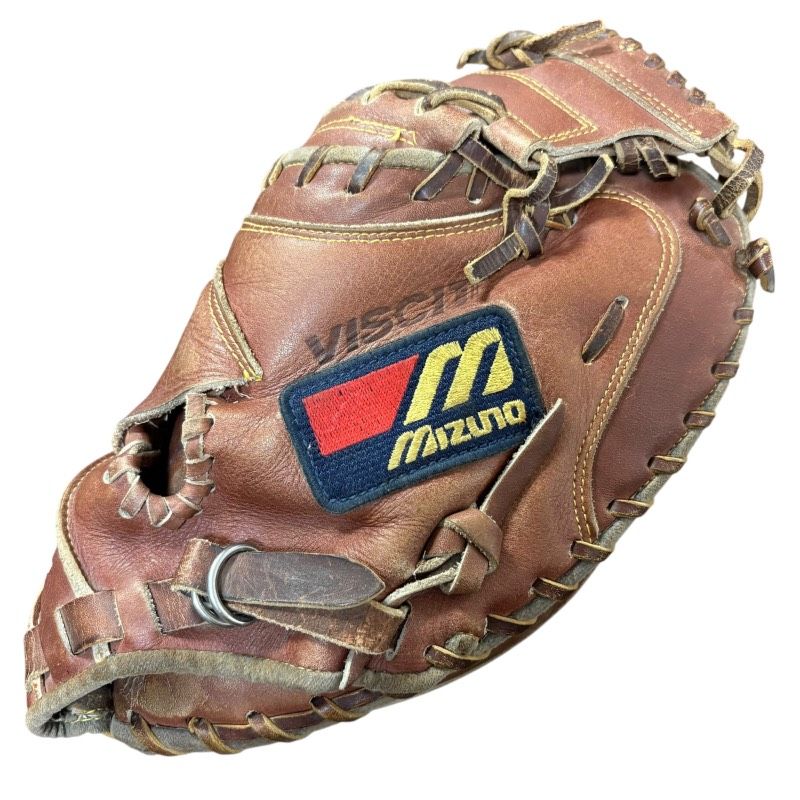 現状品】ミズノ MIZUNO キャッチャーミット 一般軟式 ブラウン CREST