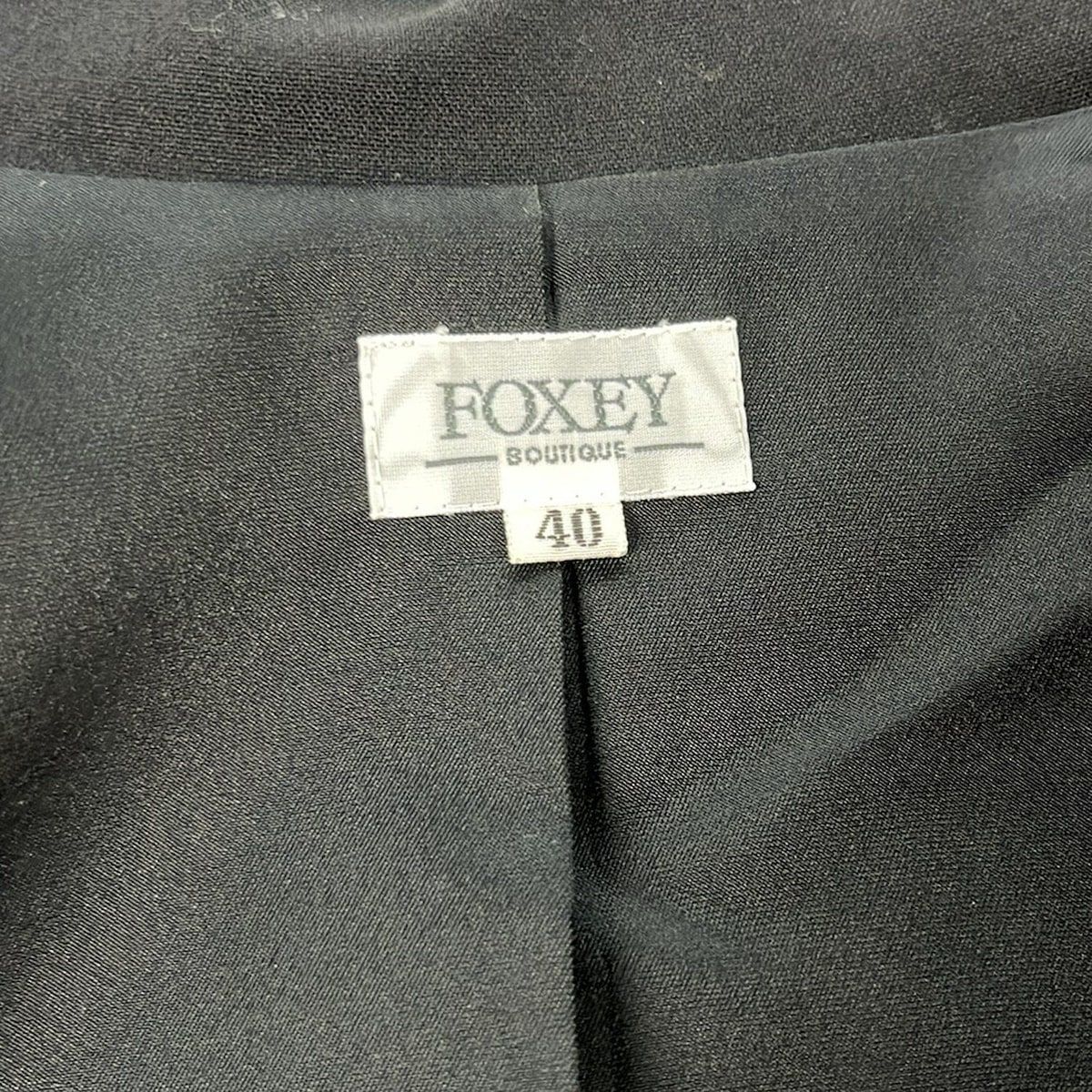 FOXEY(フォクシー) ジャケット サイズ40 M レディース美品 - 22697 黒