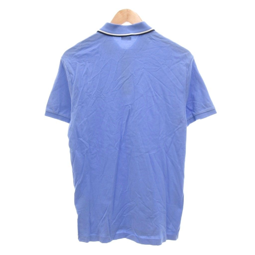 ラルフローレン 半袖シャツ リネン100 ポニー刺繍 サックスブルー 青