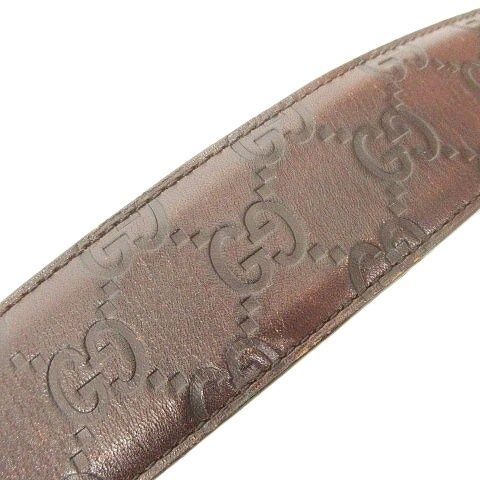 グッチ GUCCI インターロッキングG シマ ベルト レザー イタリア製 75