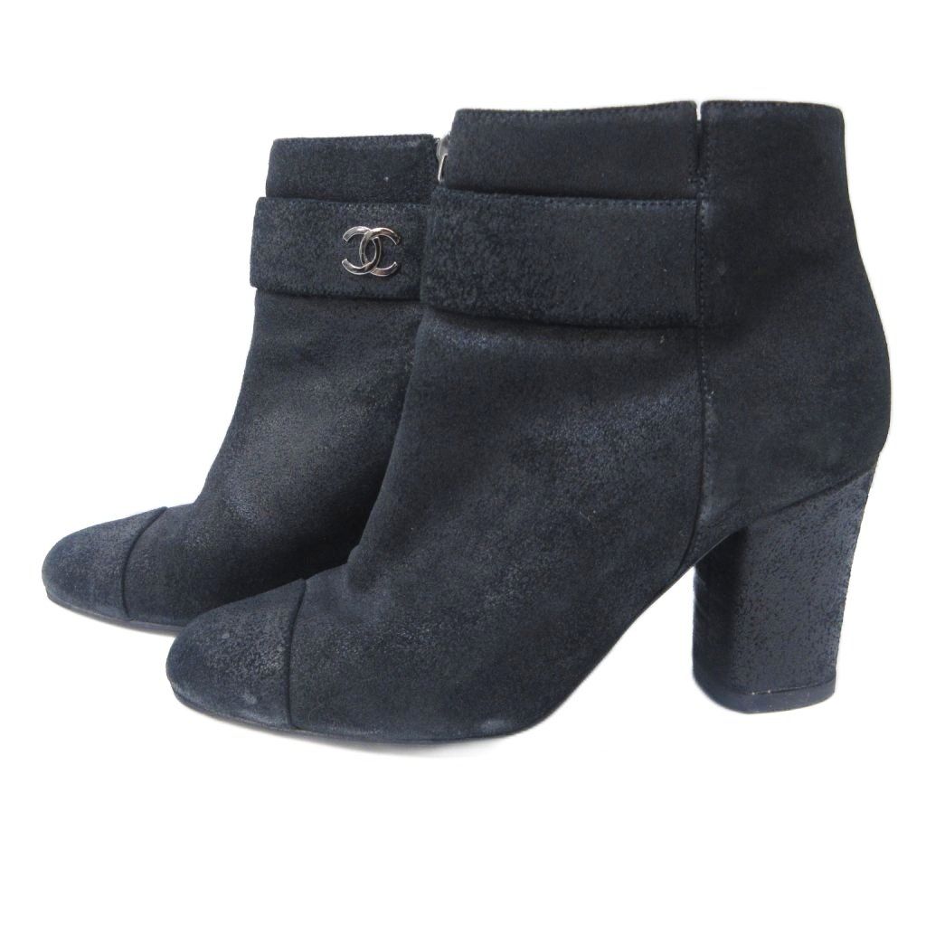 CHANEL ブーティ　ブラウン　サイドジップ スエード　ココマーク 楽天市場】シャネル CHANEL スエード ココマーク マトラッセ レース