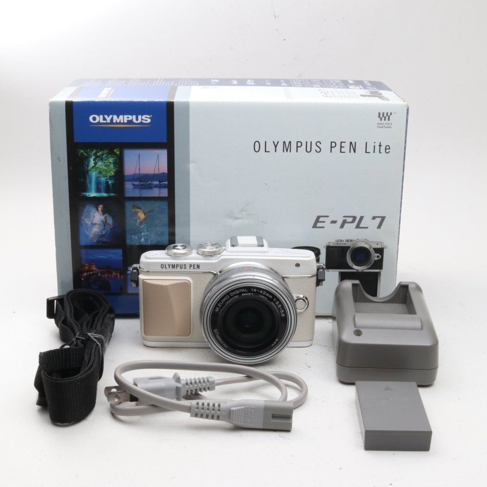 OLYMPUS ミラーレス一眼 PEN E-PL7 14-42mm EZレンズキット ホワイト E
