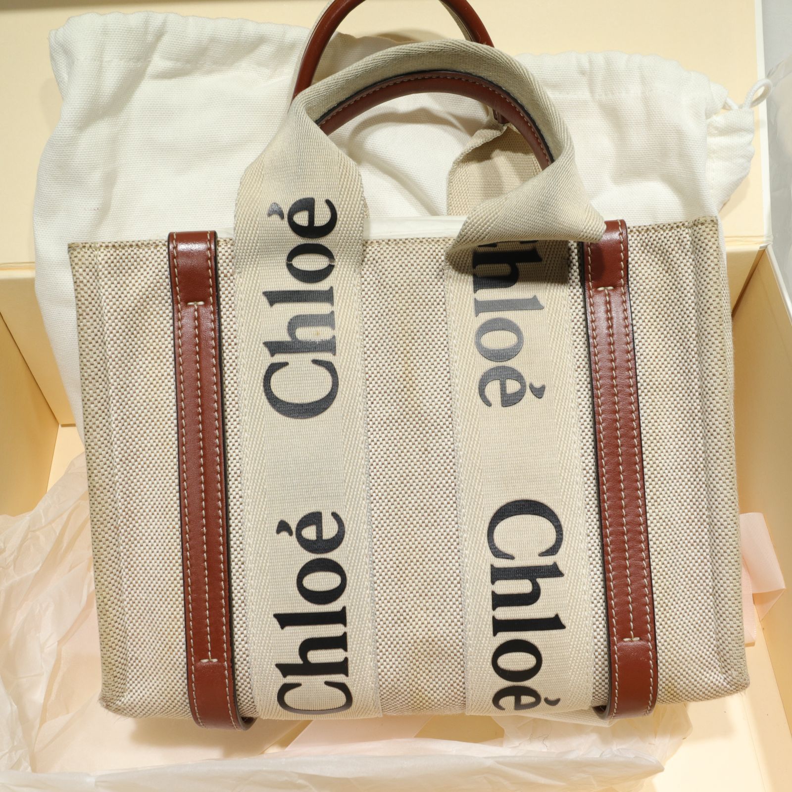 中古/現状渡し/外箱有】Chloe/クロエ Woody/ウッディ スモール 