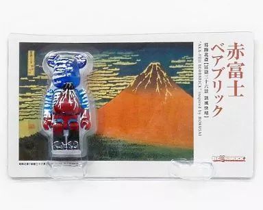 中古】フィギュア BE＠RBRICK-ベアブリック- 赤富士 葛飾北斎 【冨嶽三