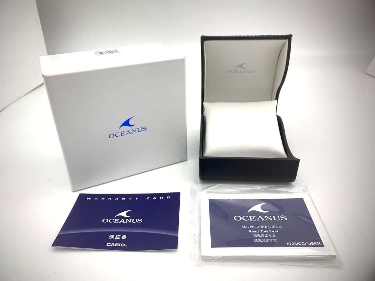 中古】 【良品】 カシオ オシアナス マンタ ブルー OCW-S400-2AJF