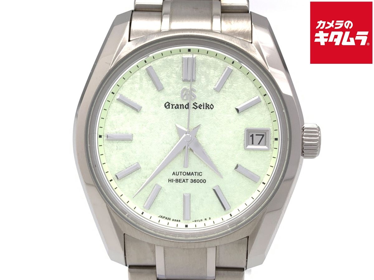 【中古】 【美品】 グランドセイコー メカニカル ハイビート36000 グリーン SBGH343/9S85-02D0 チタン ヘリテージコレクション 清明