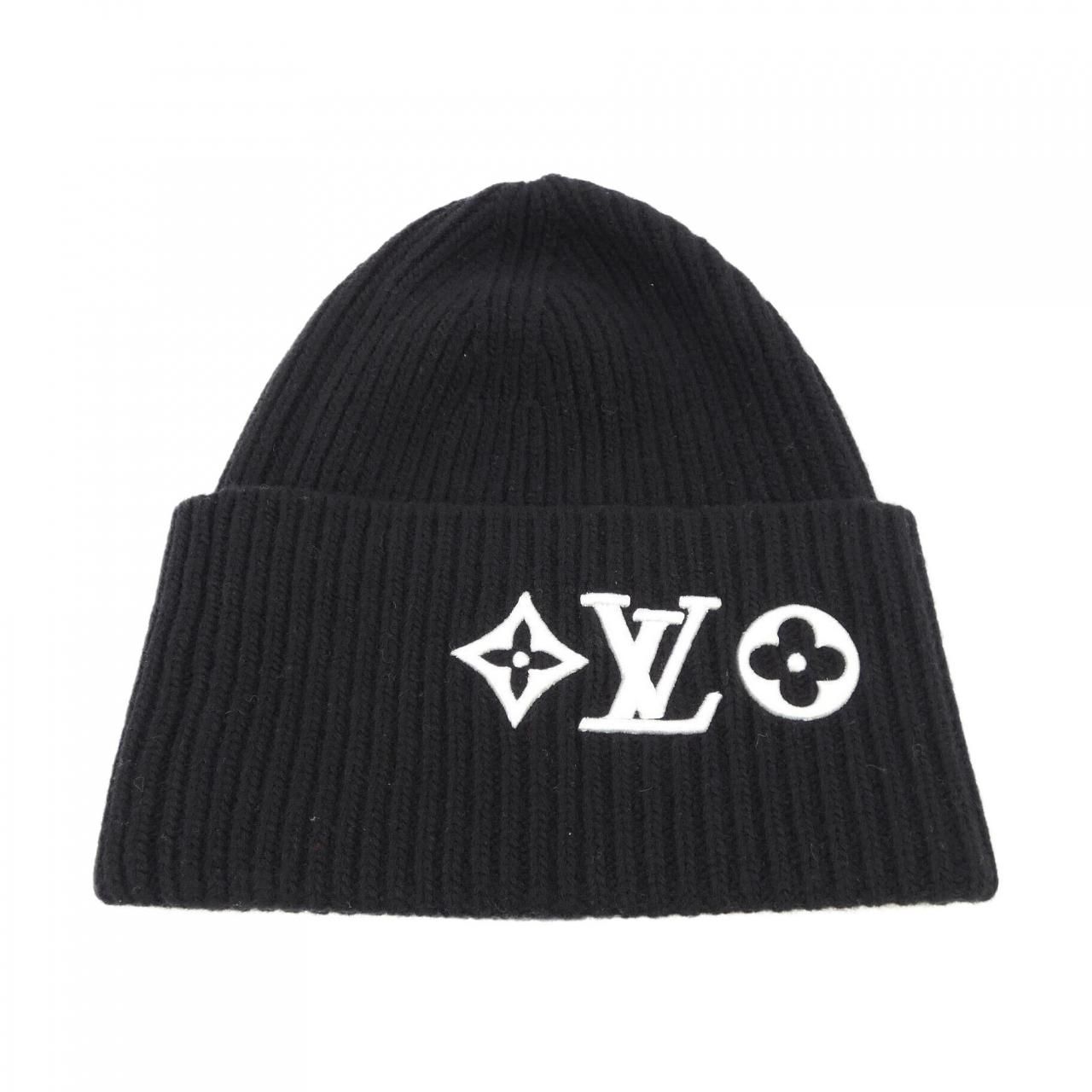 ルイヴィトン LOUIS VUITTON ビーニーLVヘッドライン M77872 ニット