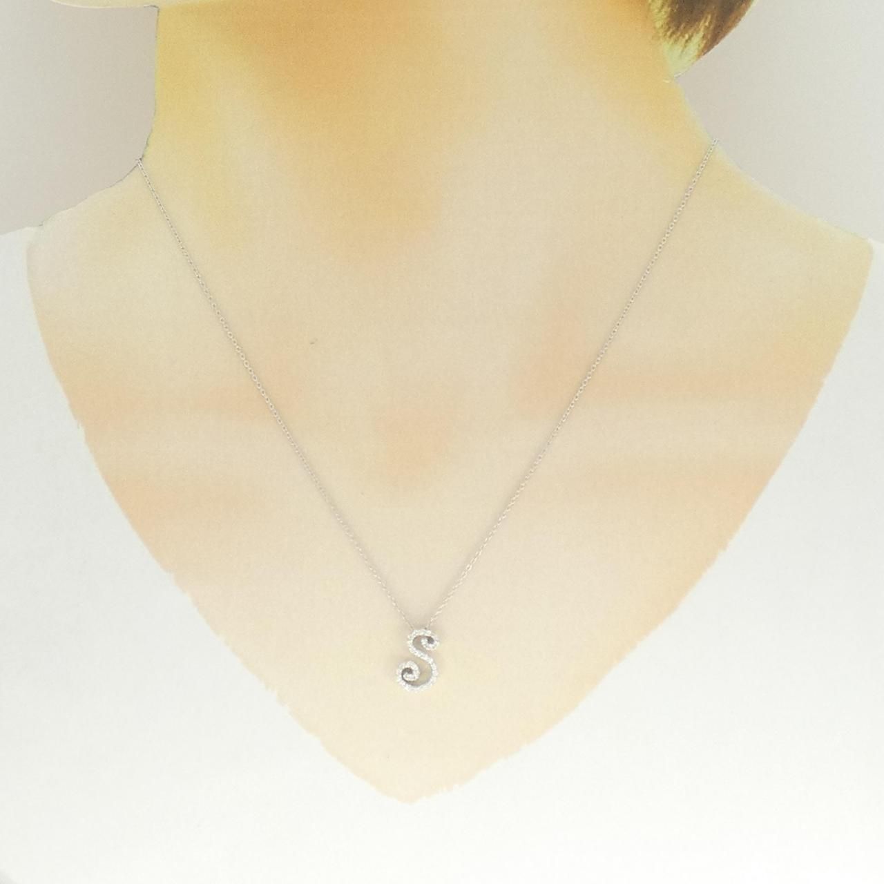 ポンテヴェキオ イニシャル ネックレス 0.14CT - メルカリ