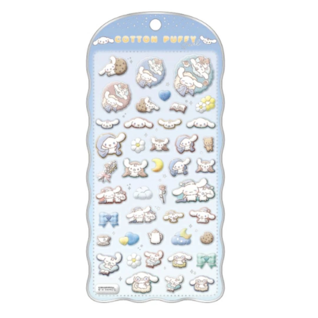シナモロール コットンパフィー シール COTTON PUFFY サンリオ