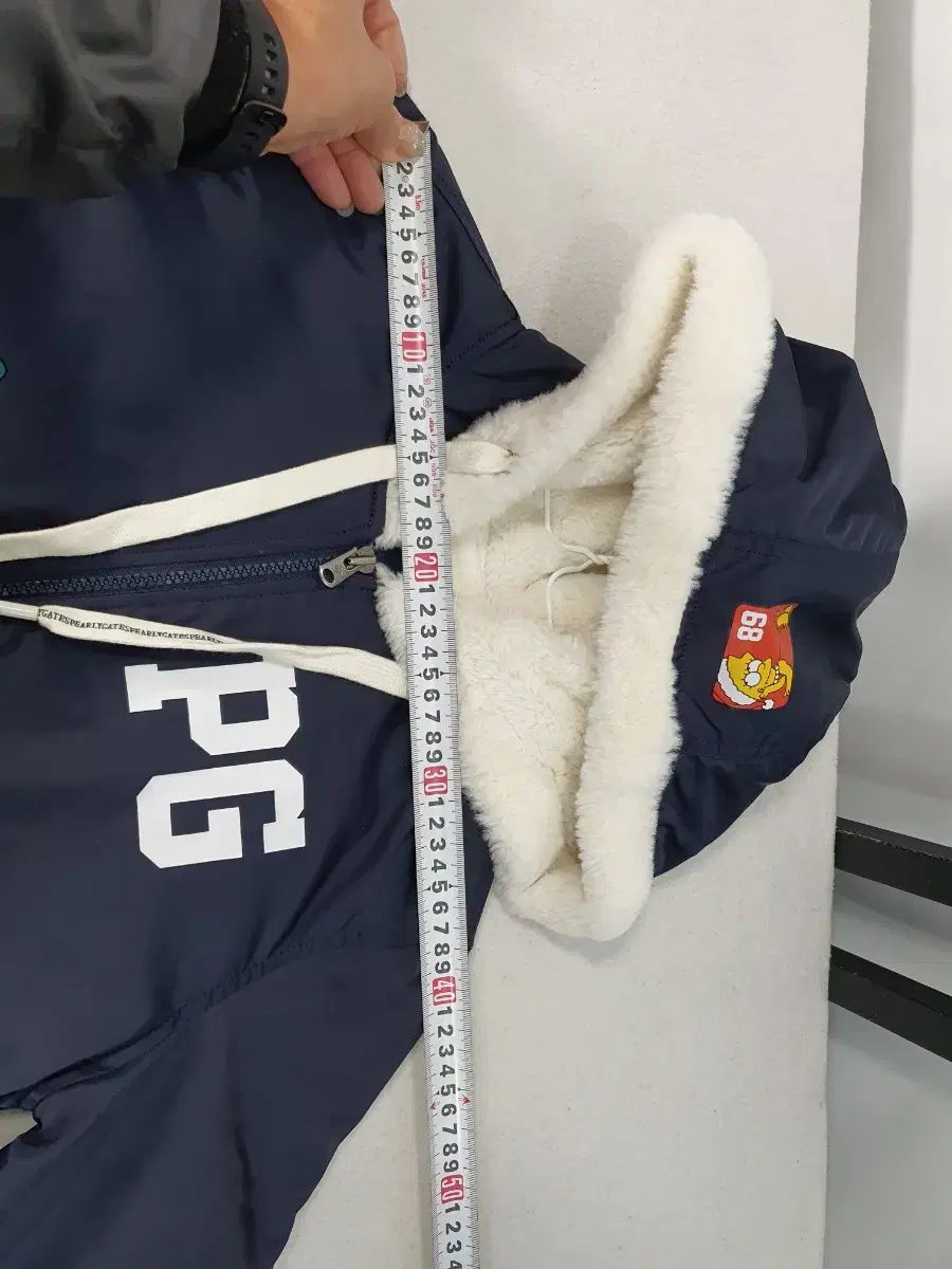 パーリーゲイツ 軽量 ダウン フリース ファー裏地 シンプソン ウィンド