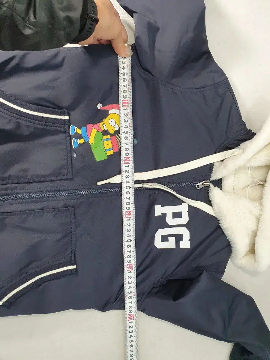 パーリーゲイツ 軽量 ダウン フリース ファー裏地 シンプソン ウィンド