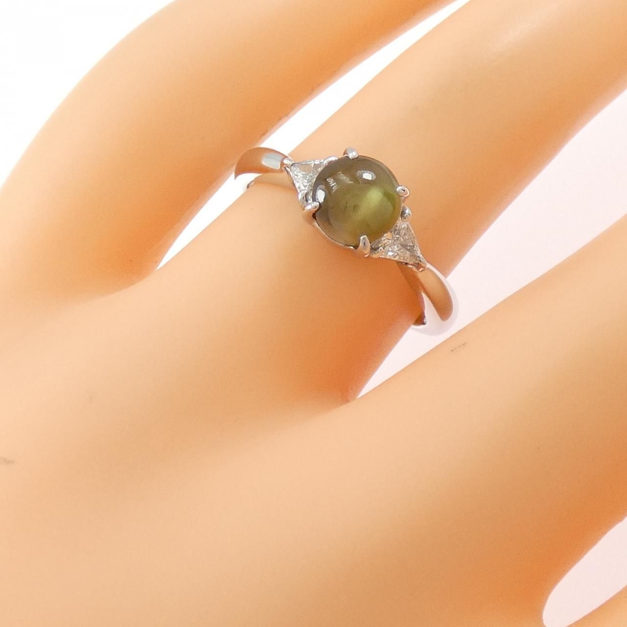 PT900 クリソベリルキャッツアイ リング 1.38CT - メルカリ