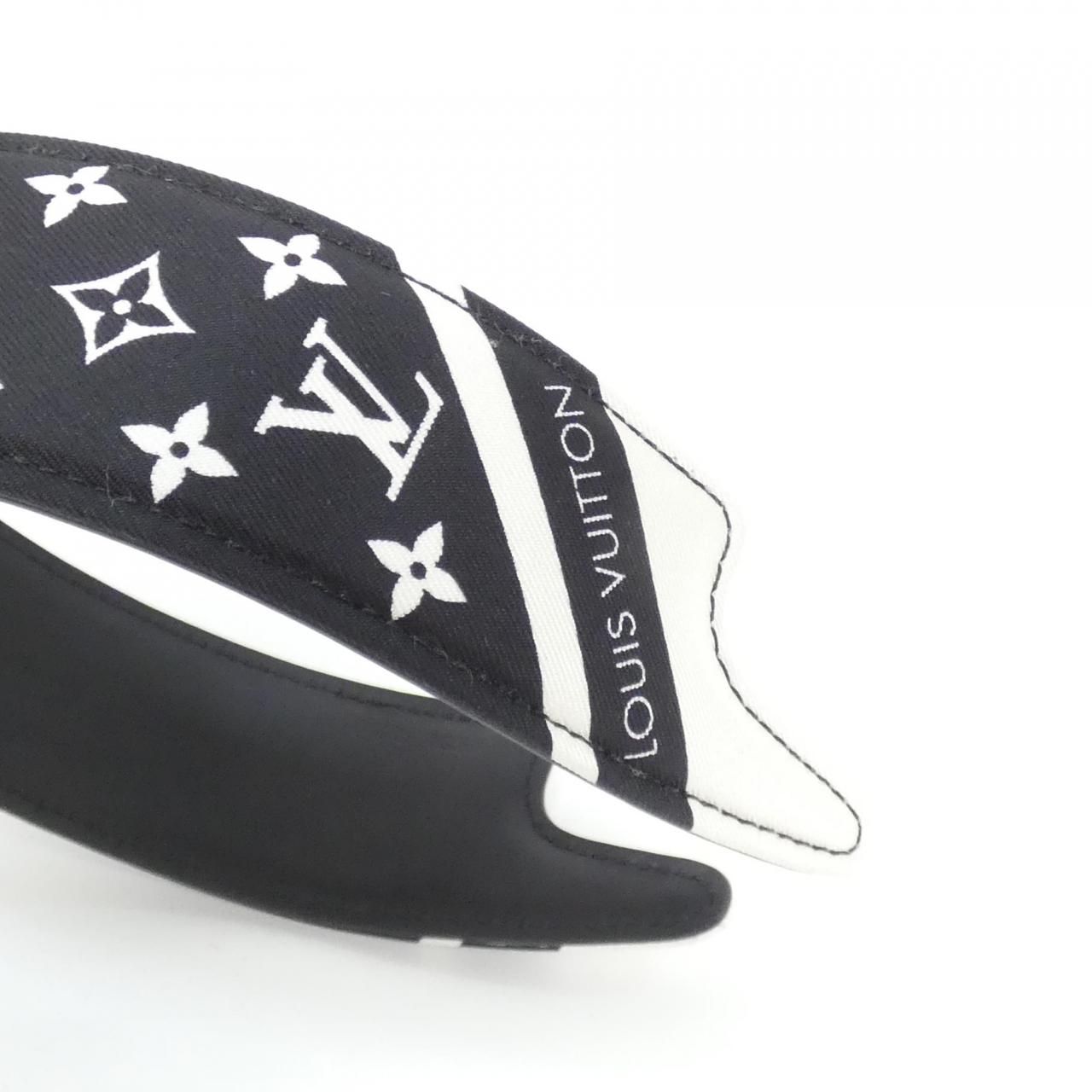 ルイヴィトン ヘッドバンド LV アウトライン シルク M97813