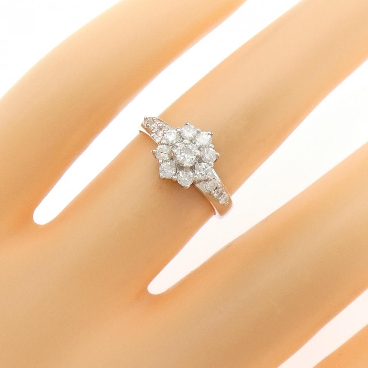pt900リング フラワーダイヤモンド0.50ct プラチナ 楽天市場】Pt900【0.5ct】フラワー ダイヤモンド リング【送料無料】花