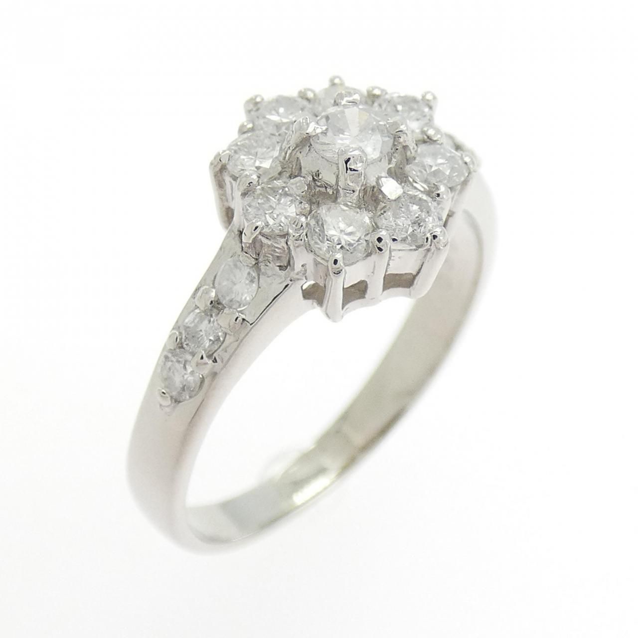 PT900 フラワー ダイヤモンド リング 0.50CT - メルカリ