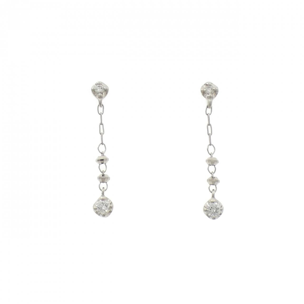 pt850ダイヤモンドピアス PT850/PT900 ダイヤモンド ピアス - メルカリ