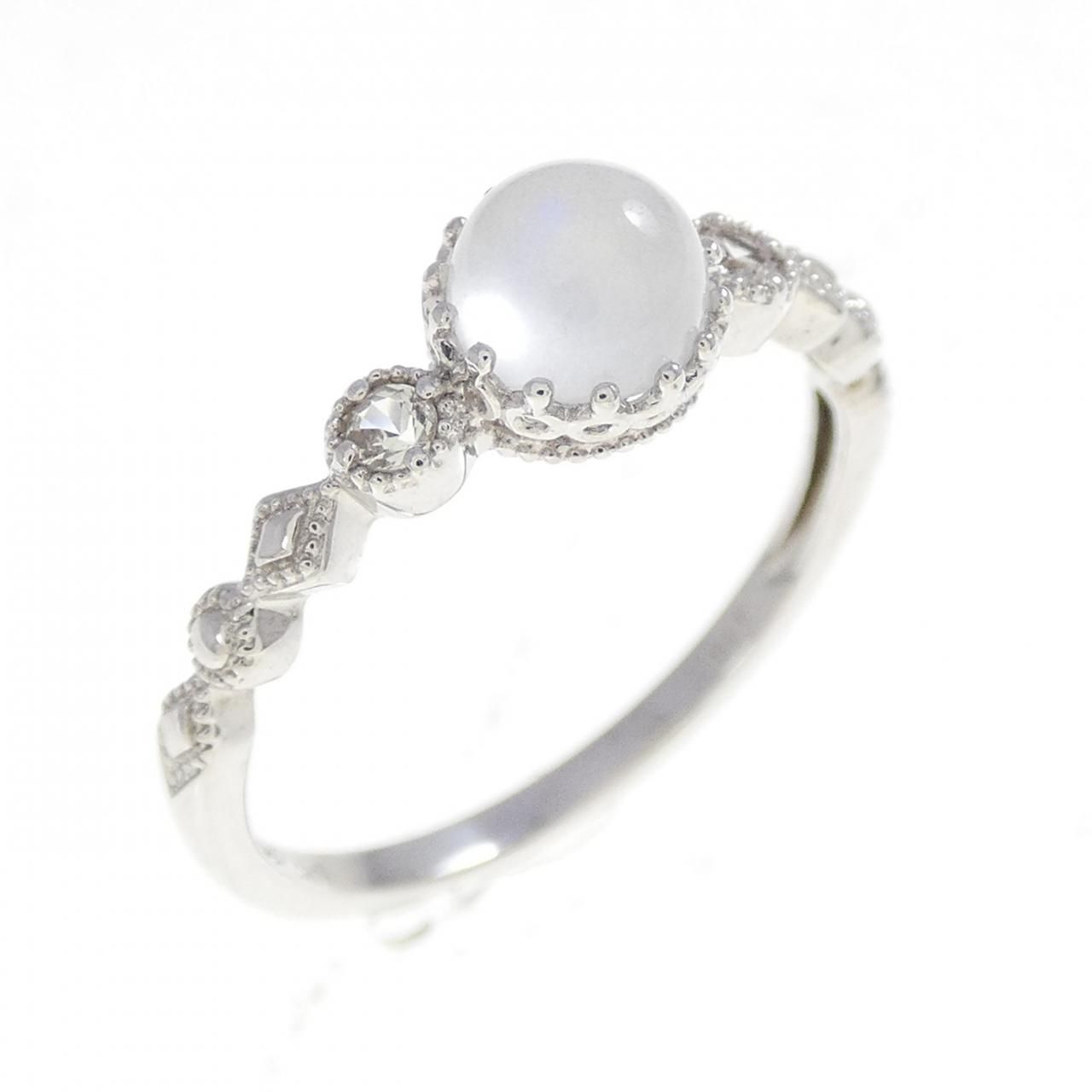 K10WG ムーンストーン リング - メルカリ