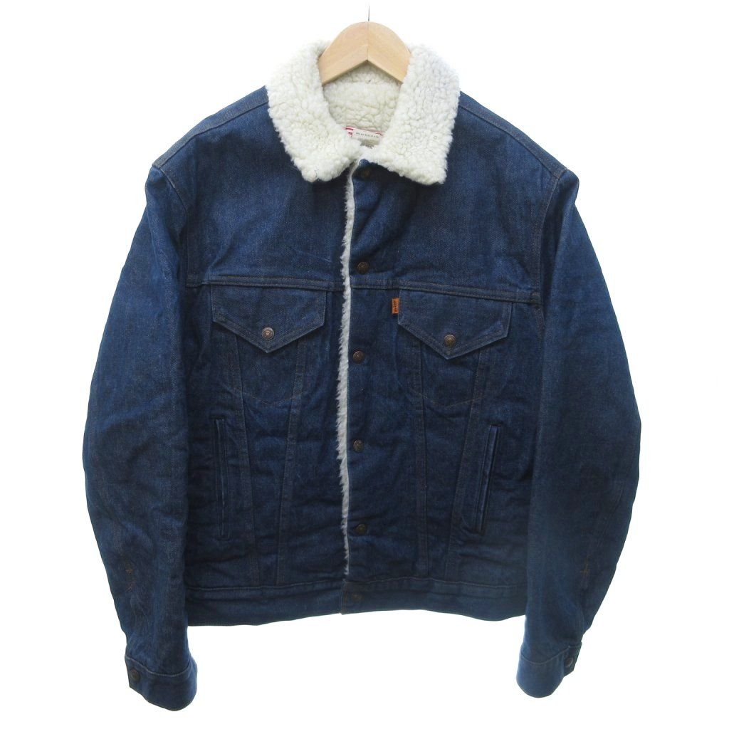 極上色落ち 70's Levi's 70608 ボアデニムジャケット サイズ42 70's Levi's デニムボアジャケット 