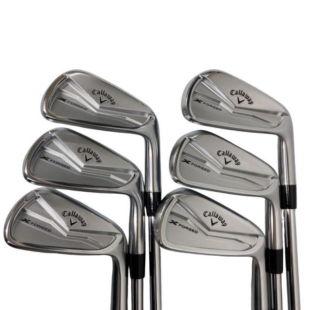 【新作登場，得価】 【中古】 キャロウェイ X FORGED(2024) 6S アイアンセット IR Dynamic Gold MID 115 (フレックスS) メンズ 男性用 右利き 右用 Cランク ゴルフクラブ 単体アイアン