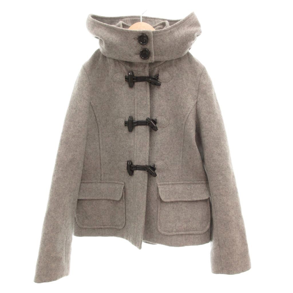 ケイトスペード KATE SPADE 美品 ダッフルコート ウール 160 グレー