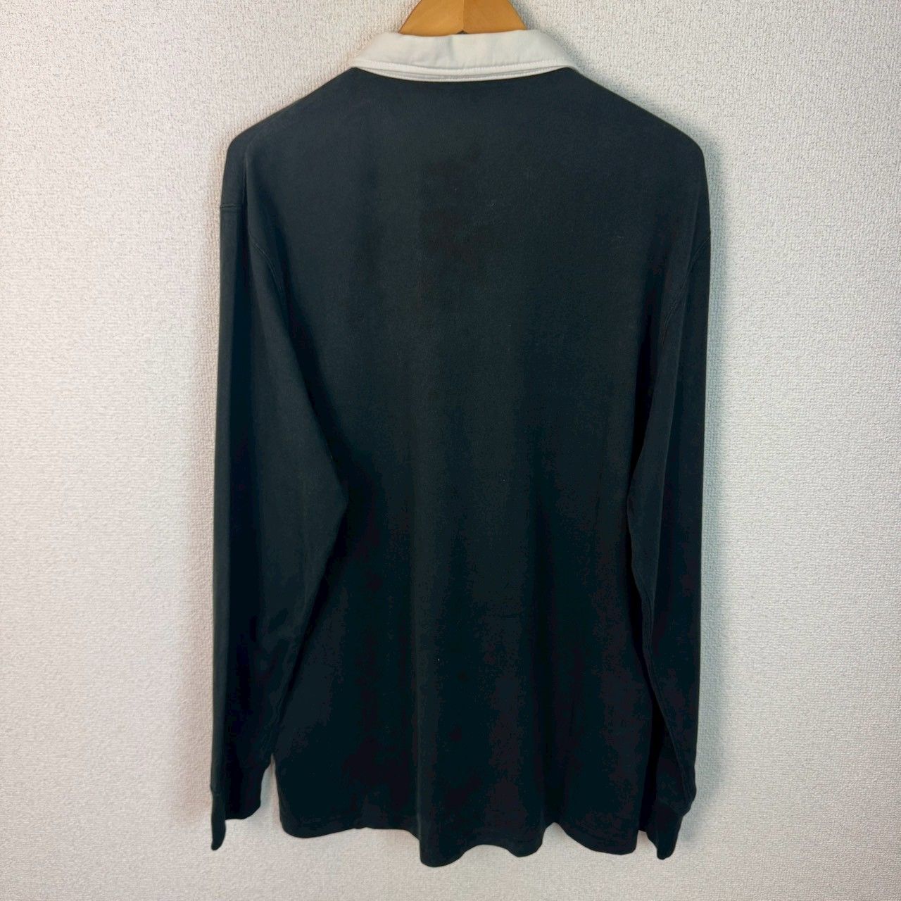 FUBU フブ ラガーシャツ ロゴプリント ブラック XLサイズ メンズ 古着