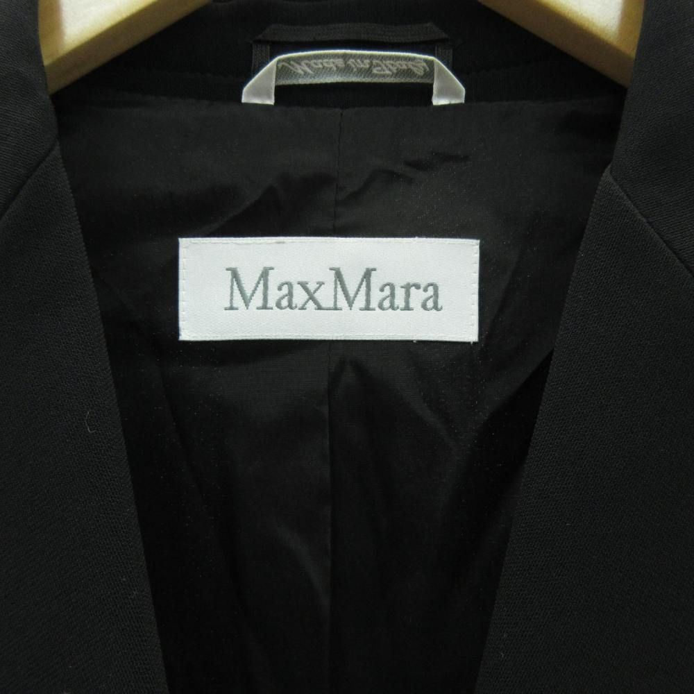 マックスマーラ MAX MARA 美品 白タグ セットアップ ジャケット 2B 黒