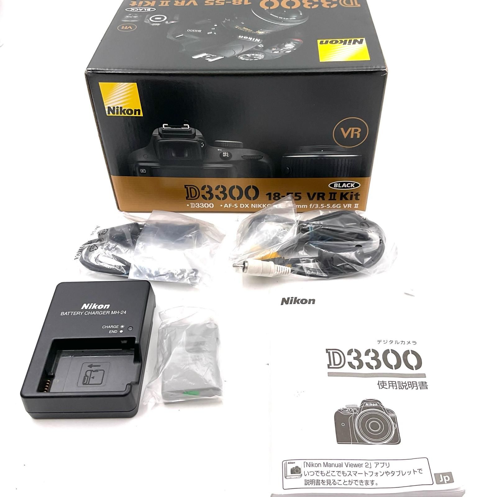 全額返金保証】【最速発送】Nikon デジタル一眼 D3300 ボディ ブラック