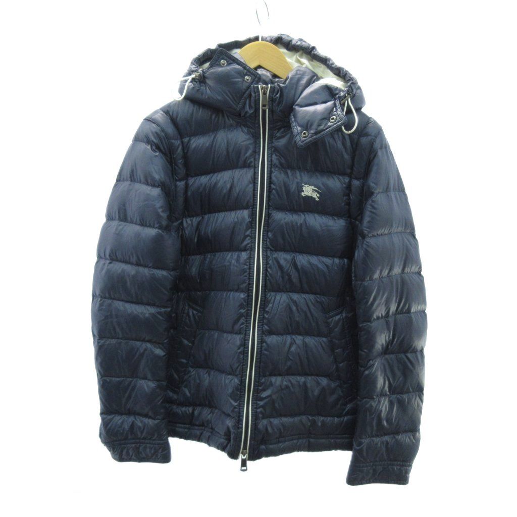 ■ BURBERRY BLACK LABEL 美品 ホースロゴ刺繍 ダウンベスト 専用606バーバリーブラックレーベル ダウンベスト ホースロゴ 刺繍