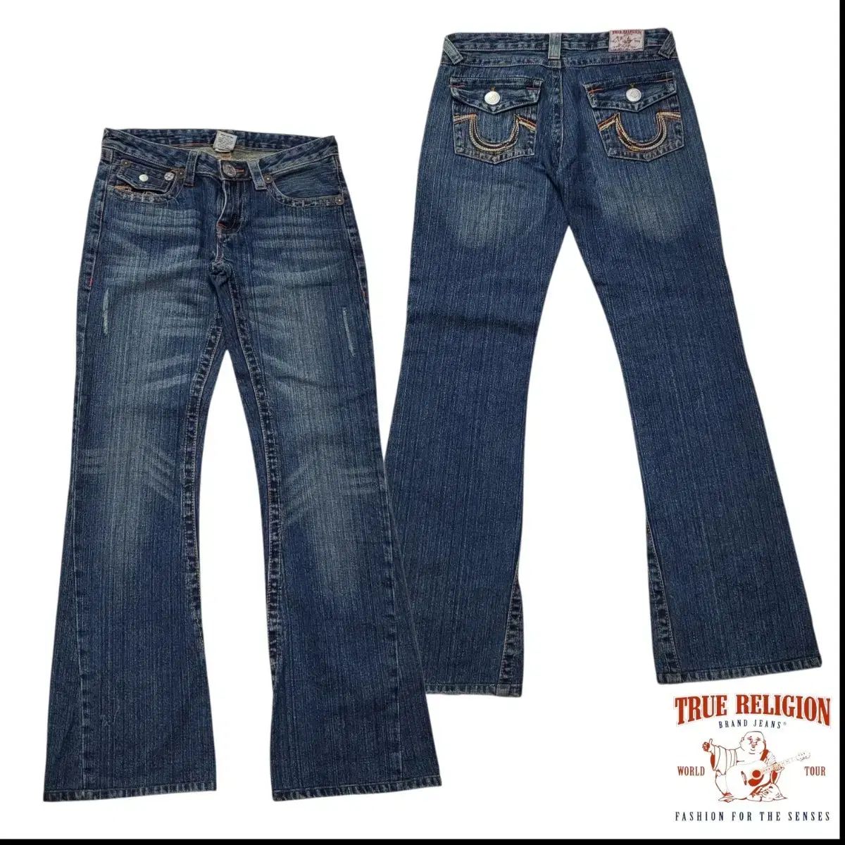 トゥルーレリジョン JOEY BIGT ブーツカット フレア ローライズ 30 TRUE RELIGION トゥルーレリジョン JOEY BIG T フレアデニム ブーツ