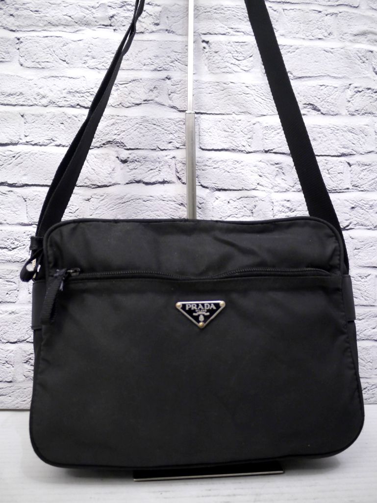 レア◆ PRADA プラダ ナイロンレザー クロスボディ カメラ バッグ ポーチ 美品◇ PRADA プラダ ナイロンxレザー クロスボディ ショルダーバッグ