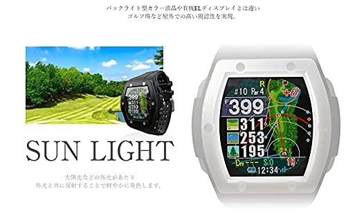 Shot Navi Crest(ショットナビ) ブラック×シルバー GPSゴルフナビ 