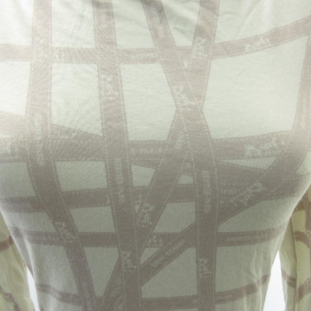 エルメス HERMES マルジェラ期 カットソー ボルデュック柄 リボン柄