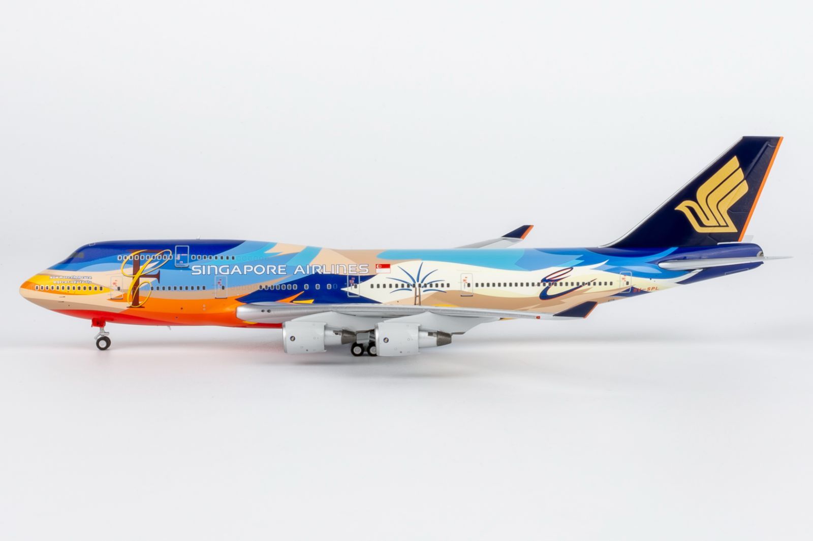 NG Models 1:400 B747-400 シンガポール航空 9V-SPK NGmodel シンガポール航空 747-400 9V-SPL 1/400 04011 【公式通販】