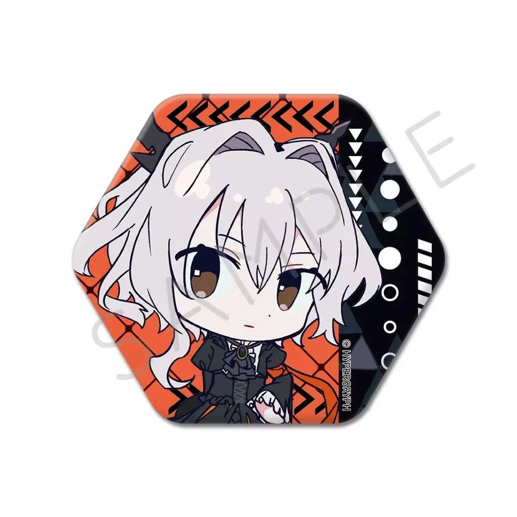 中古】バッジ・ビンズ E.タルラ 六角形缶バッジ 「アークナイツ【焔燼