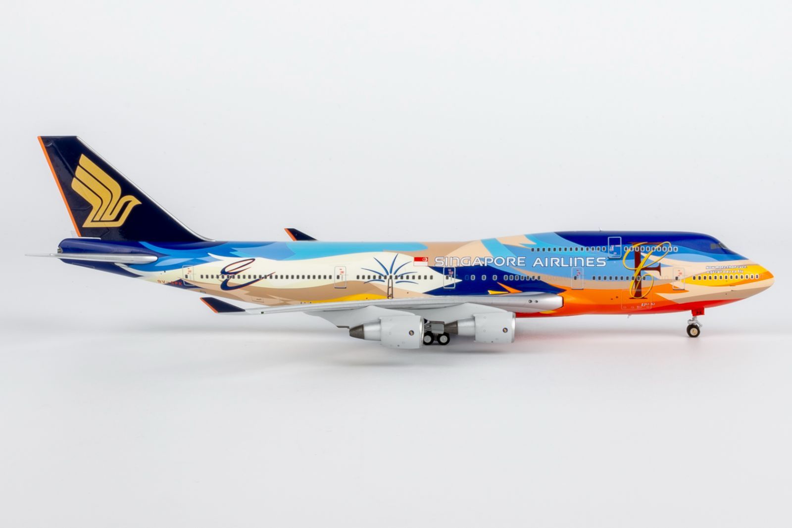 NGMODELS 1:400 B747-400 シンガポール航空 9V-SPK NGmodel シンガポール航空 747-400 9V-SPK 1/400 04012 【公式通販】