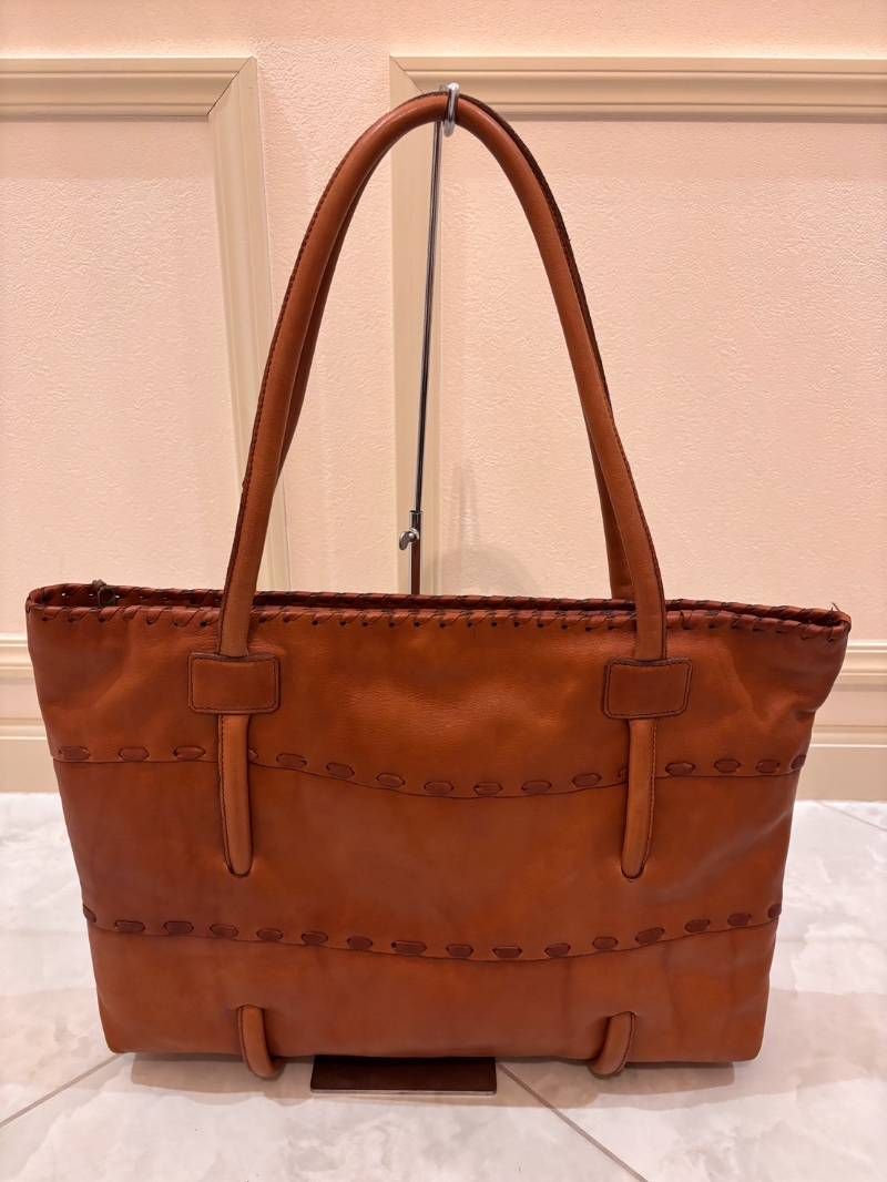 イビザ IBIZA ブラウン レザー ショルダーバッグ ハンドバッグ - メルカリ