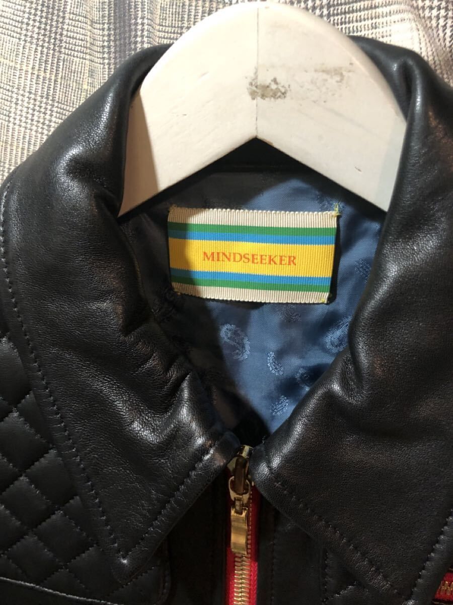 mindseeker マインドシーカー　本革ラムレザー　シングルジャケット　黒 MIND SEEKER レザージャケット マインドシーカー MS-172-001 ブラック