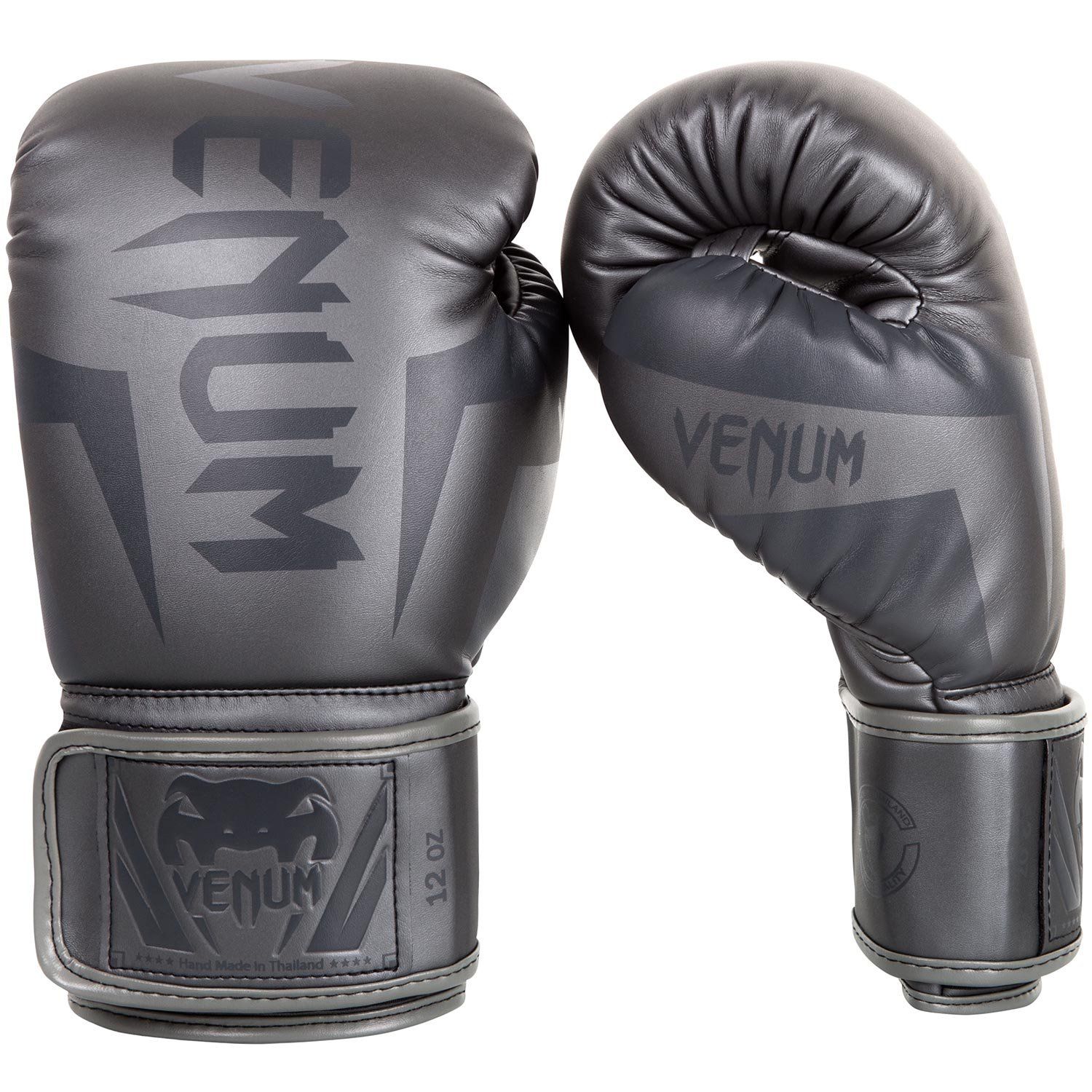 Venum Elite ボクシング グローブ - グレー/グレー - 12オンス 【公式