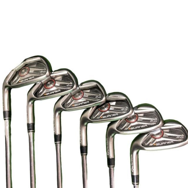 【美品】レフティ用 テーラーメイドBURNERアイアンセットカーボンシャフト ﾃｰﾗｰﾒｲﾄﾞ ﾊﾞｰﾅｰ ｱｲｱﾝｾｯﾄ ｶｰﾎﾞﾝｼｬﾌﾄS