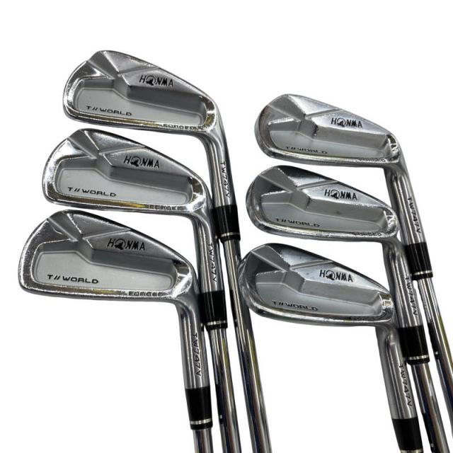 【中古】 本間ゴルフ TOUR WORLD TW747V 6S アイアンセット IR AMT TOUR WHITE (フレックスS) メンズ 男性用 右利き 右用 Cランク ゴルフクラブ
