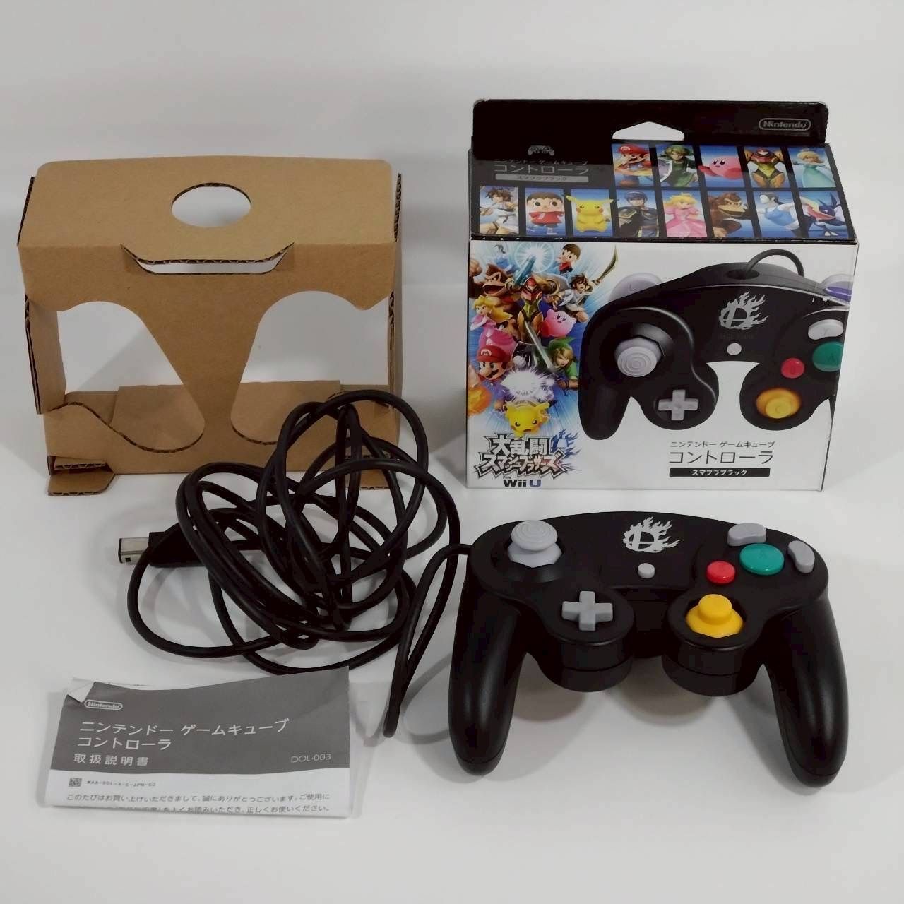 美品】ニンテンドー ゲームキューブ コントローラ スマブラブラック 