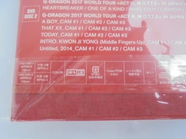 品 韓流 BIGBANG G-DRAGON 2017 コレクション WORLD TOUR ACT III